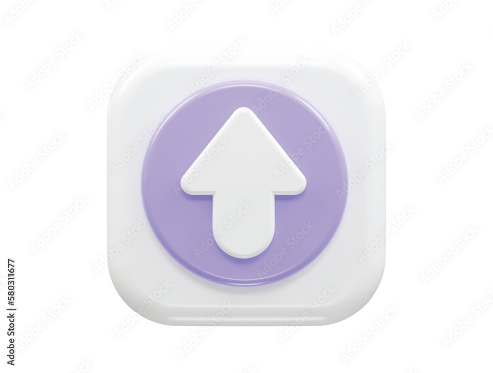 Arrow 3d rendering icon illustration Arrow 3d rendering icon illustration