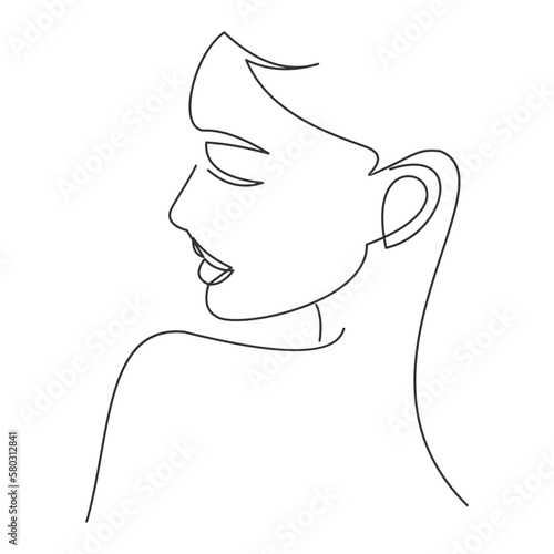 Принти на полотні Woman Line Art