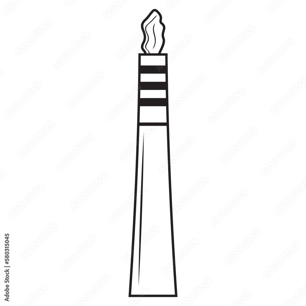 Vector isolated icon of exhaust pipes with smoke in a factory or plant. The concept of environmental pollution and harm to ecology. Vector isolated icon of exhaust pipes with smoke in a factory or plant. The concept of environmental pollution and harm to ecology.