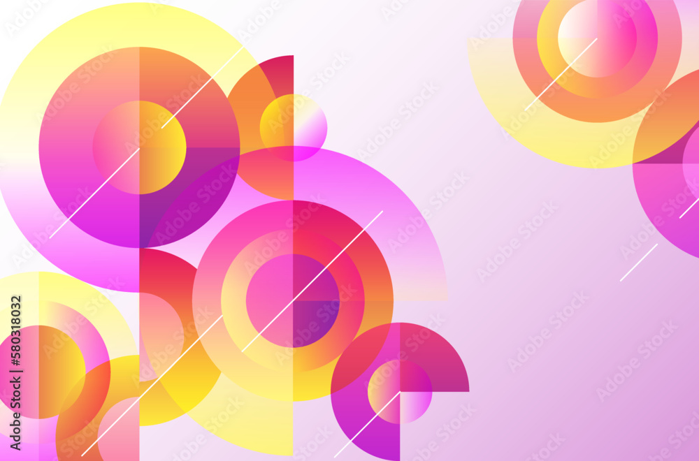 Abstract gradient background, circular geometric shapes. Abstract gradient background, circular geometric shapes.