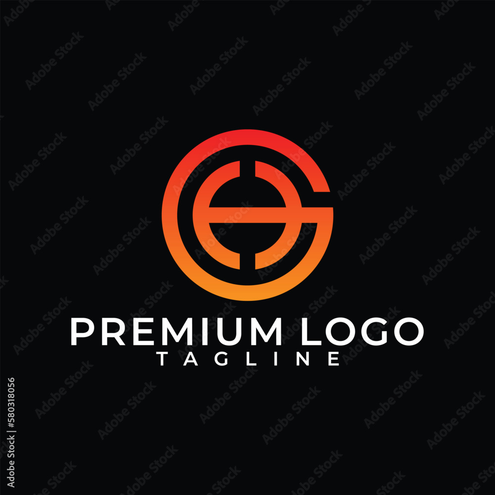 HG GH initial company circle G logo, H logo, G logo, minimalist modern logo HG GH initial company circle G logo, H logo, G logo, minimalist modern logo