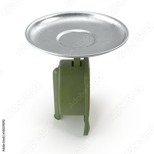 Old Kitchen Scales USSR 3d render illustration
