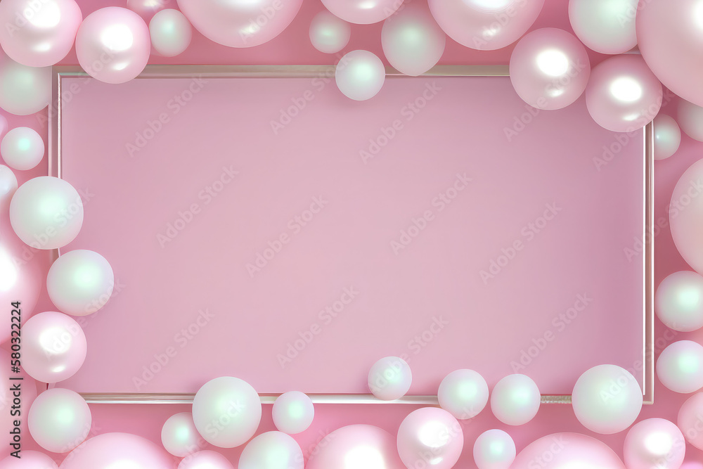 easter eggs background pastel color and frame, generative AI easter eggs background pastel color and frame, generative AI