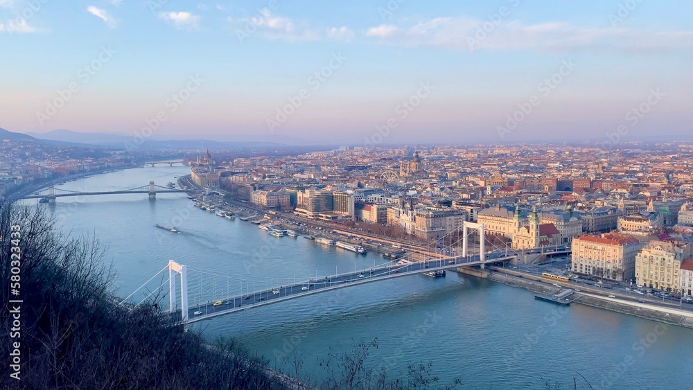 Danube River Budapest City Cityscape Landscape