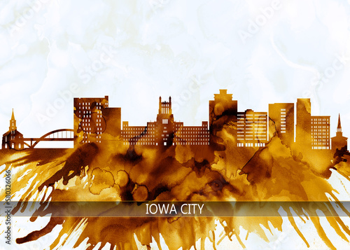 Iowa City Iowa Skyline