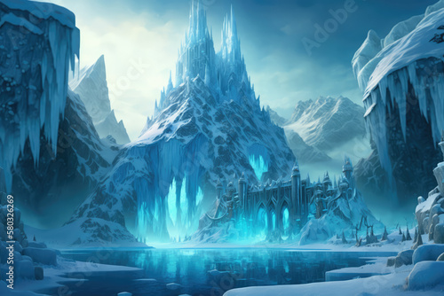 Icy kingdom background
