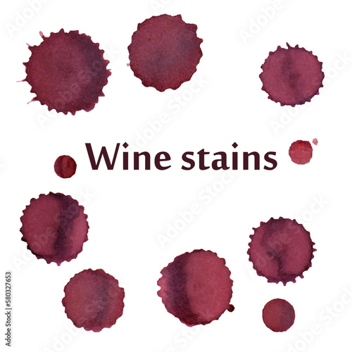 Set of coffe/wine stains