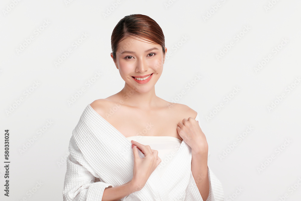 Beautiful young asian woman with clean fresh skin on white background, Face care, Facial treatment, Cosmetology, beauty and spa, Asian women portrait. Beautiful young asian woman with clean fresh skin on white background, Face care, Facial treatment, Cosmetology, beauty and spa, Asian women portrait.