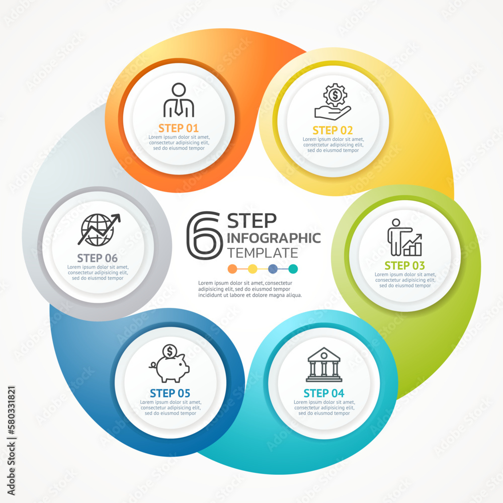 infographic circle template background infographic circle template background