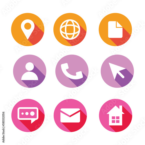 vector icon with colors trend