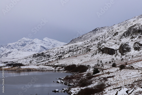 Snowdon, snowdonia winter wales