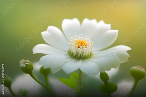A close up of a flower with the word jasmine on it