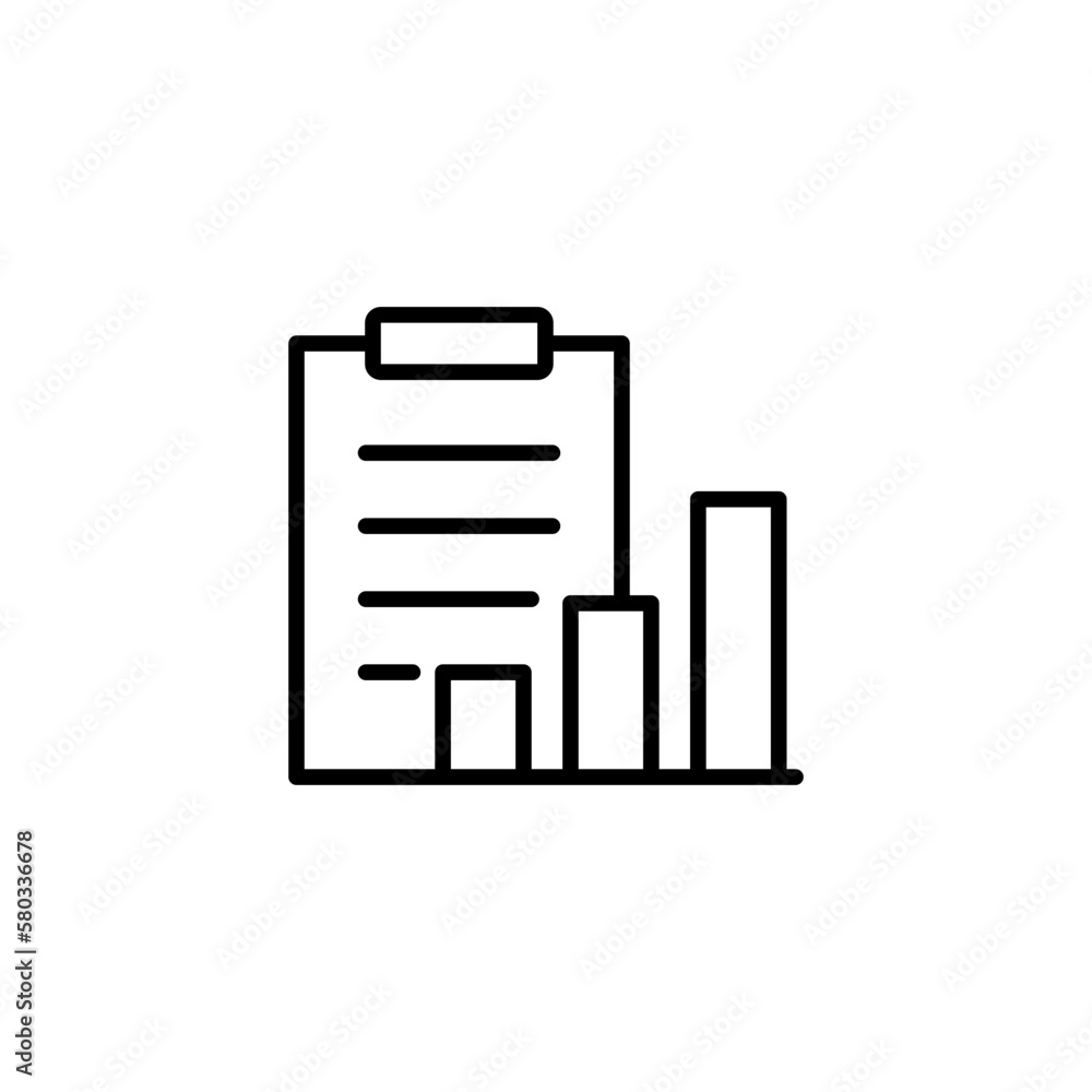 Business report icon data, chart, print flat icon for app web logo banner poster icon - SVG File Business report icon data, chart, print flat icon for app web logo banner poster icon - SVG File