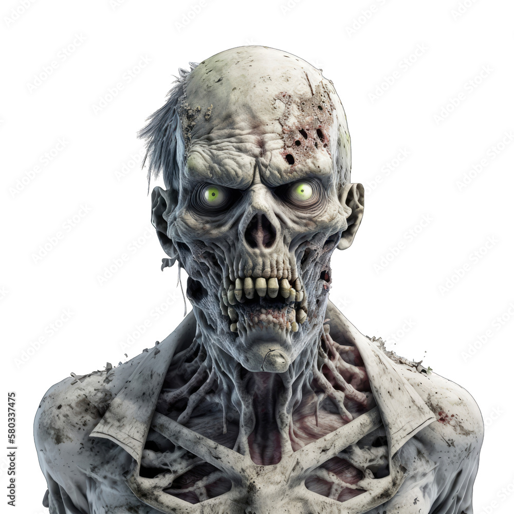 3D Zombie created with generative AI 3D Zombie created with generative AI