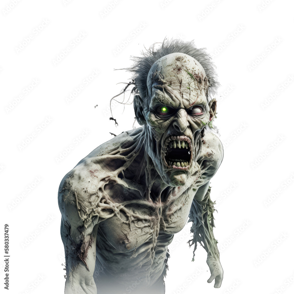 3D Zombie created with generative AI 3D Zombie created with generative AI