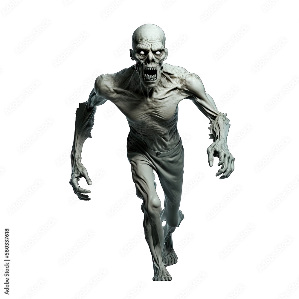 3D Zombie created with generative AI 3D Zombie created with generative AI