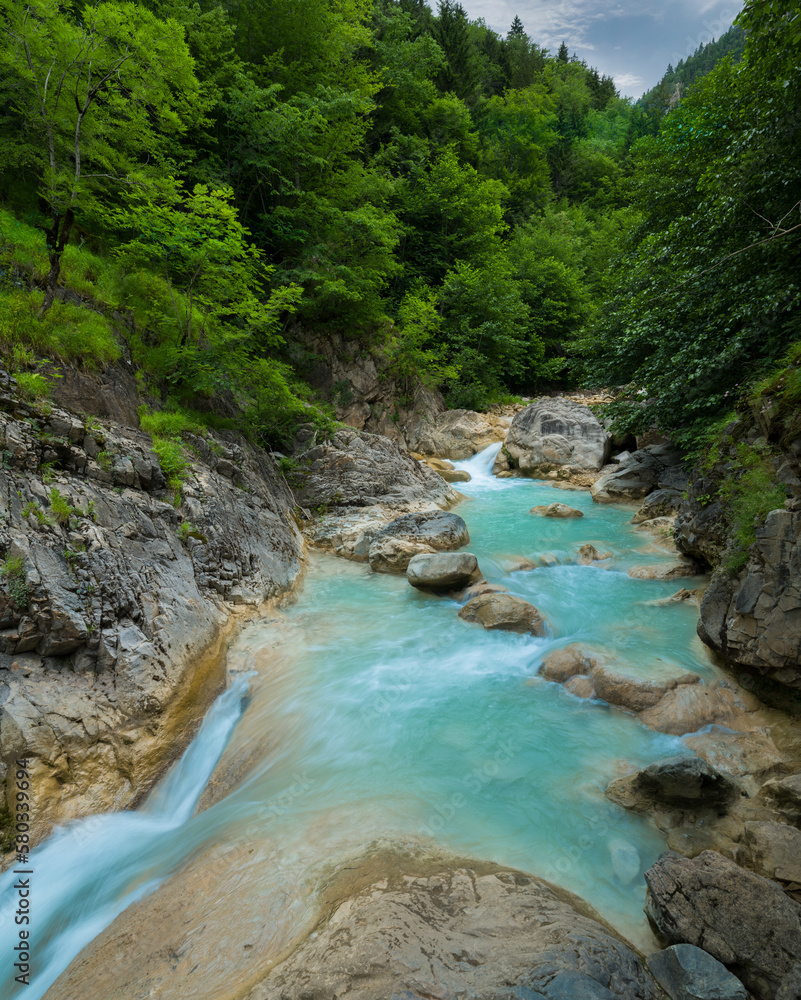 Famous Blue Lake in Kuzalan Nature Park. Turkey's lakes and waterfalls. Dereli, Giresun, Turkey Famous Blue Lake in Kuzalan Nature Park. Turkey's lakes and waterfalls. Dereli, Giresun, Turkey