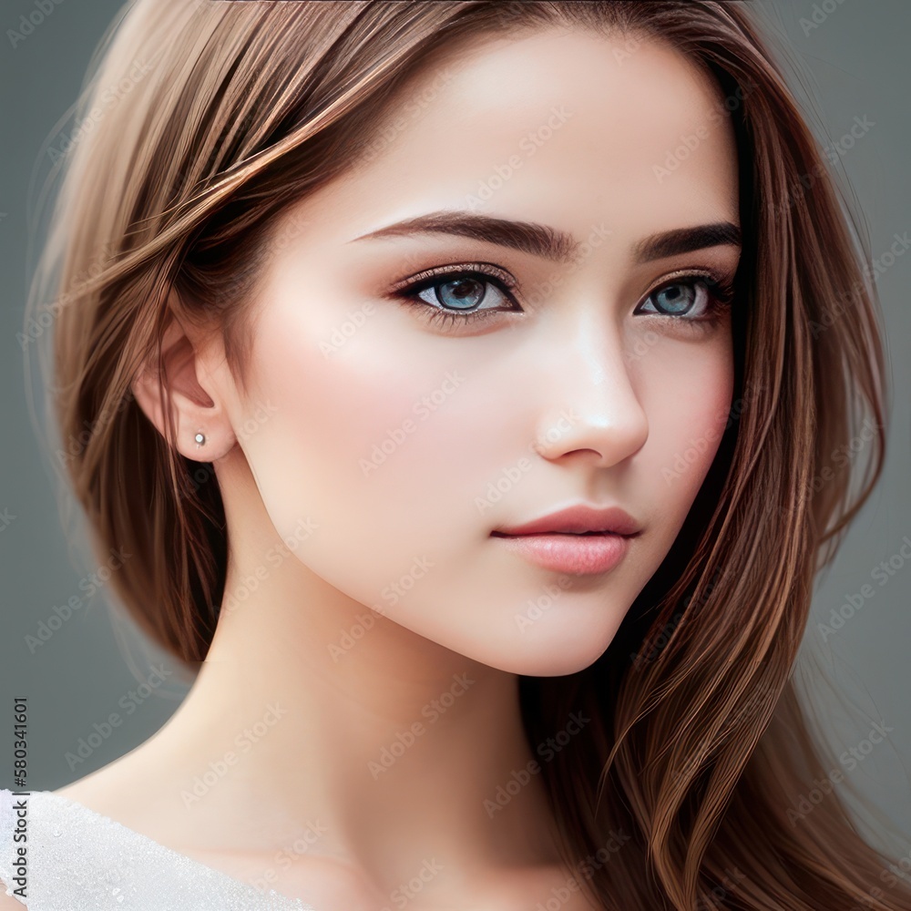 Headshot Portrait of a young girl Headshot Portrait of a young girl