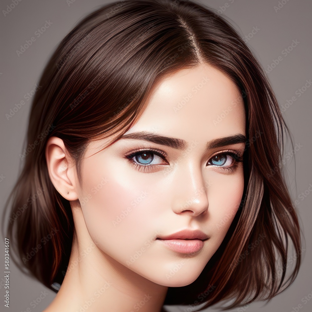 Headshot Portrait of a young girl Headshot Portrait of a young girl