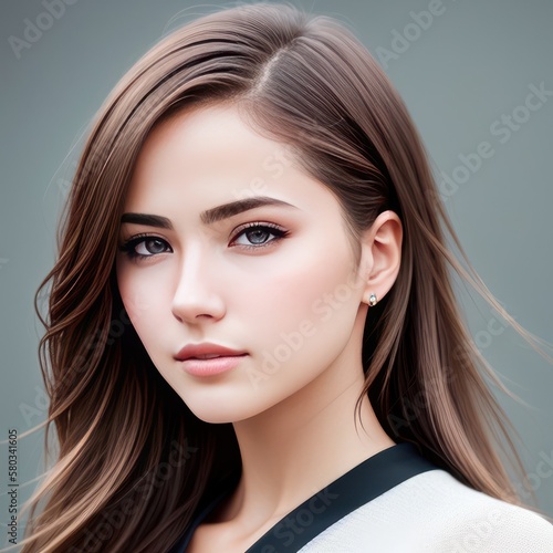 Headshot Portrait of a young girl