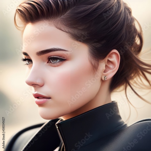 Headshot Portrait of a young girl