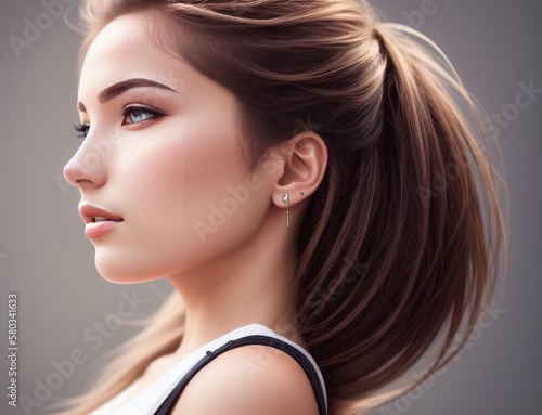 Headshot Portrait of a young girl