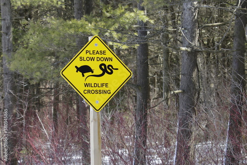 wildlife crossing sign 