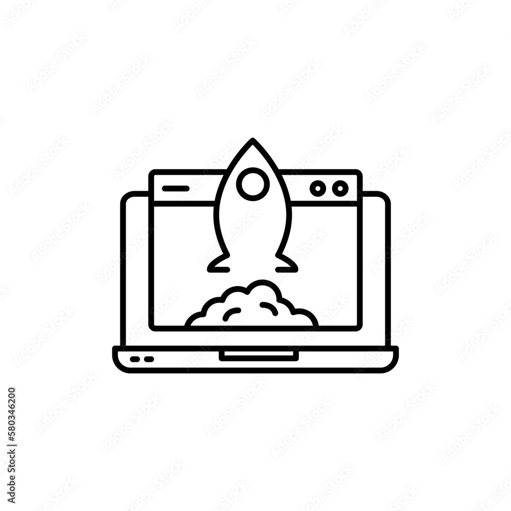 Startup Growing Graph Icon Space Report Chart Flat Icon For App Web Startup growing graph icon space report chart flat icon for app web