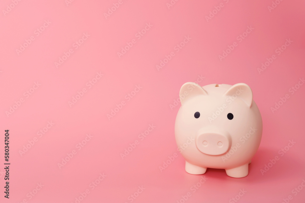 white piggy bank for saving money
