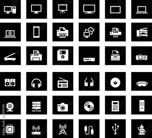 Group of icons. Work design. About business. 