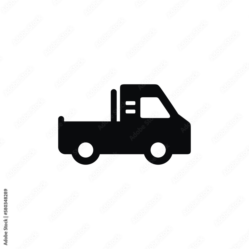 Pickup truck icon isolated on white background