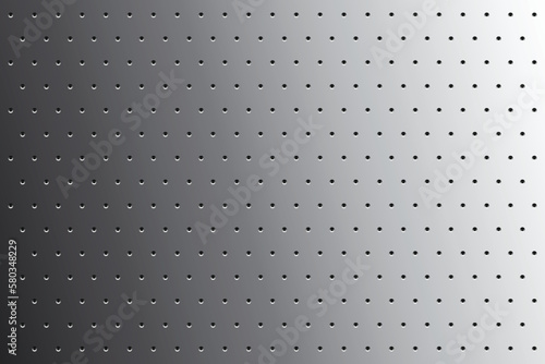 Aluminium Steel metal silver perforated texture background, colorful background