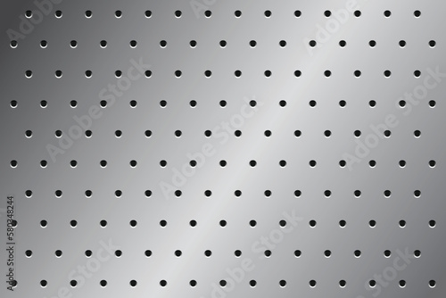 Steel metal silver perforated texture background