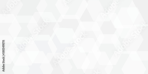 Abstract background with Hexagons and Triangles Seamless Pattern and geometric in vector design .Science Technologic Hexagonal Pattern Light Conceptual Illustration and website banner and graphic art	