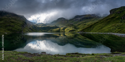 Bachalpsee panorama near Grindelwald, Switzerland