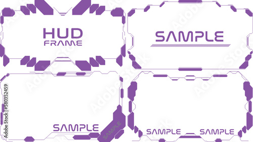 HUDフレームセット　パープル

