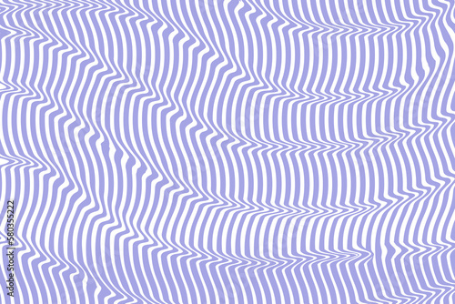 Abstract psychedelic background, optical illusion. Wavy swirly pattern. 1970s Retro pattern groovy trippy. Seventies Style. Striped background for fabrics, paper, packaging. Vector Illustration