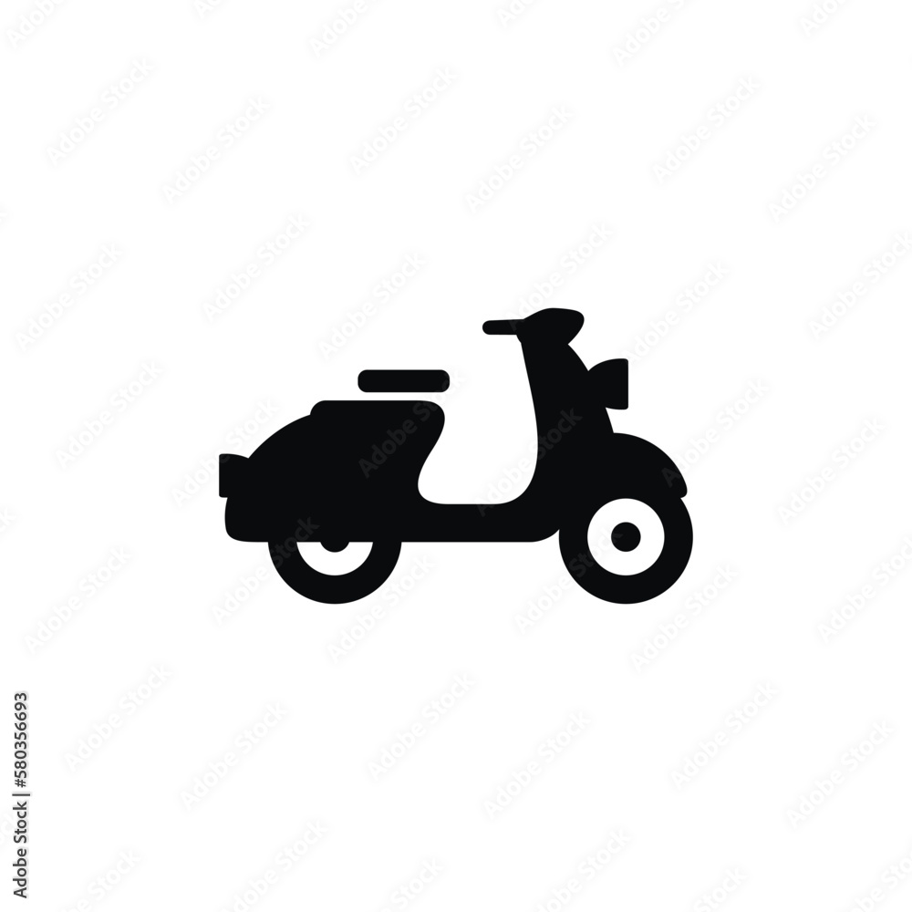 Motorbike icon isolated on white background