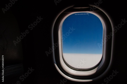 view from inside the plane