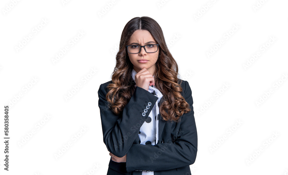 serious caucasian teen girl in eyewear isolated on white. caucasian teen girl in eyewear serious caucasian teen girl in eyewear isolated on white. caucasian teen girl in eyewear