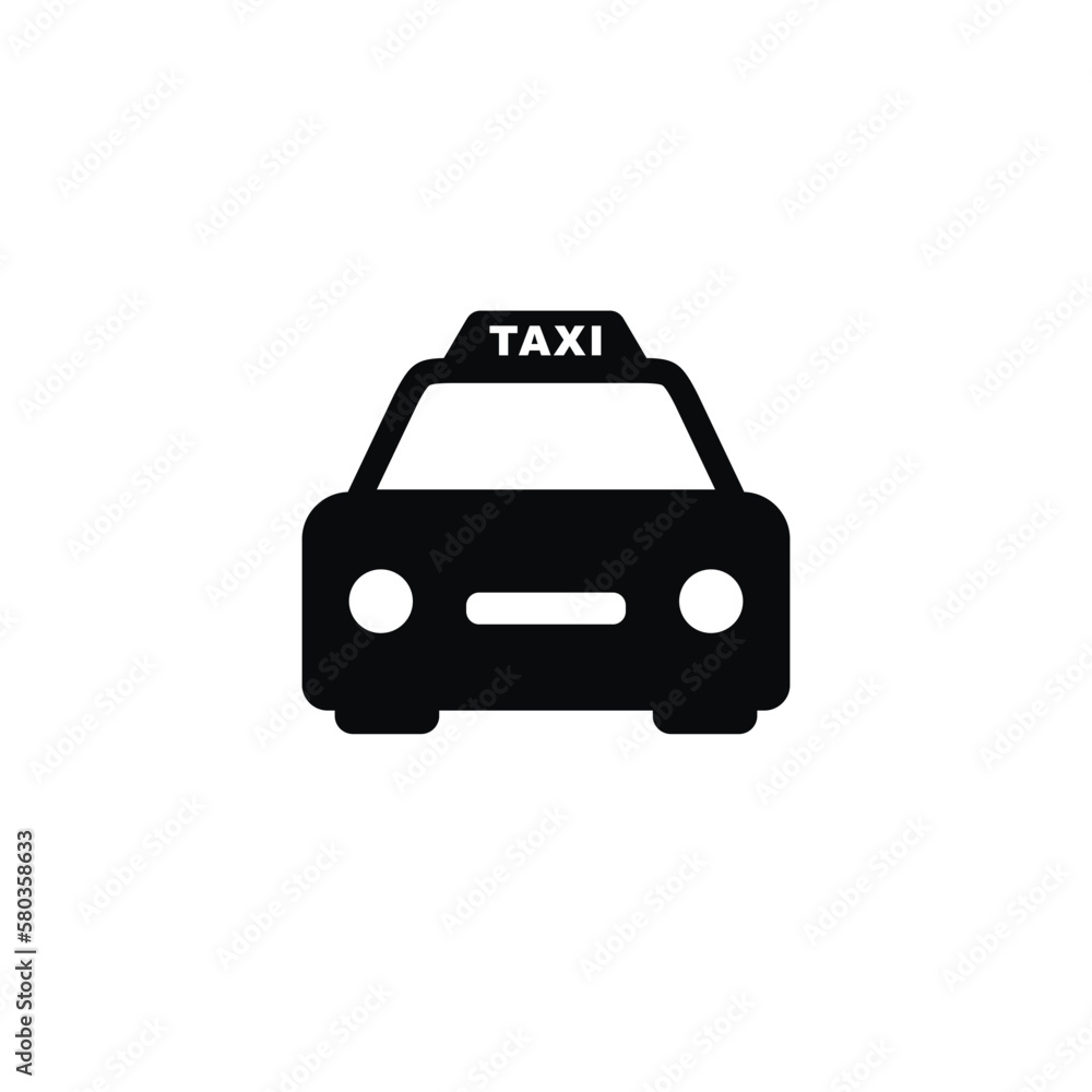 Taxi icon isolated on white background