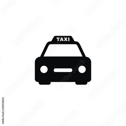 Taxi icon isolated on white background
