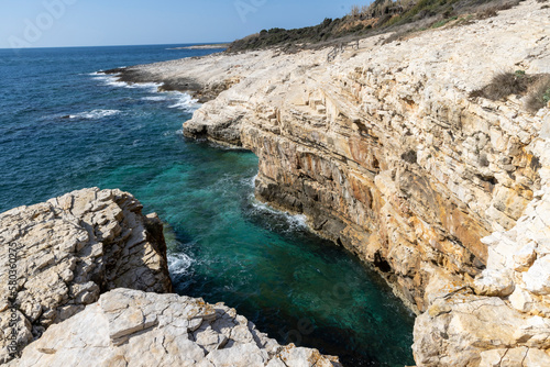 Obraz na płótnie Kamenjak, a protected natural area on the southern tip of the Istrian peninsula in Croatia, Europe w salonie