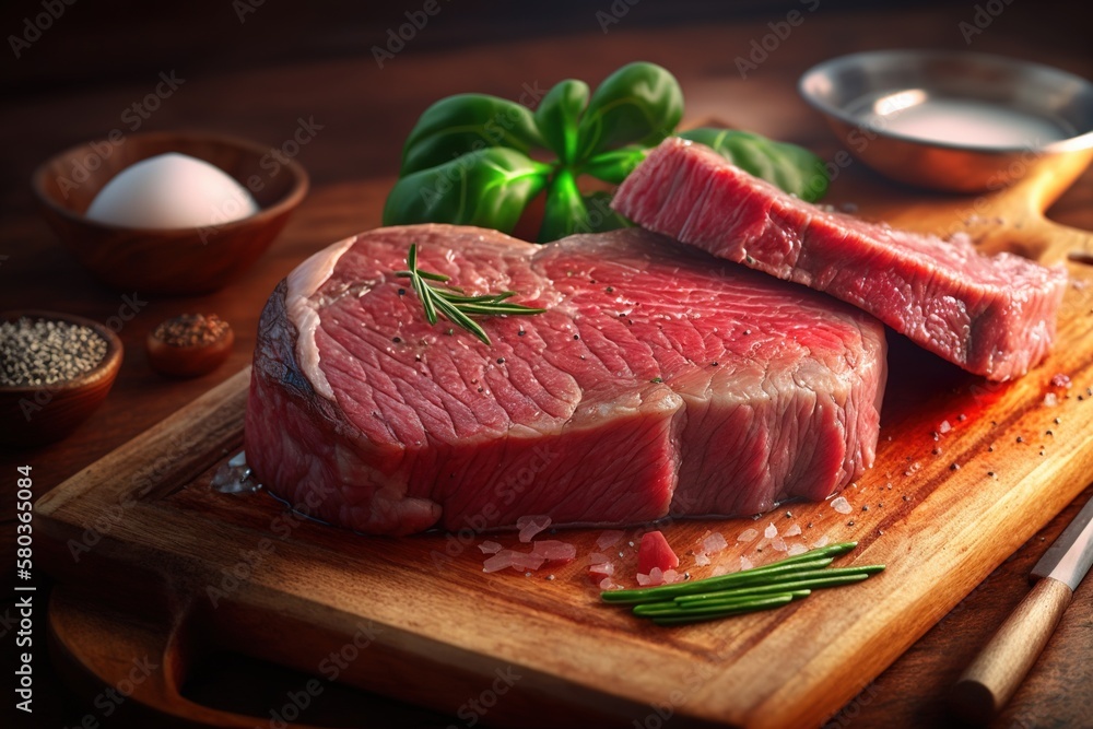 Juicy steak of meat. Fast food, delicious food. Juicy steak of meat. Fast food, delicious food.