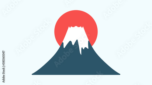 Mount Fuji vector ,symbol of Japan ,Vector illustration EPS 10