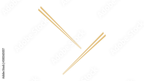 Wooden chopsticks symbol of Japan ,Vector illustration EPS 10