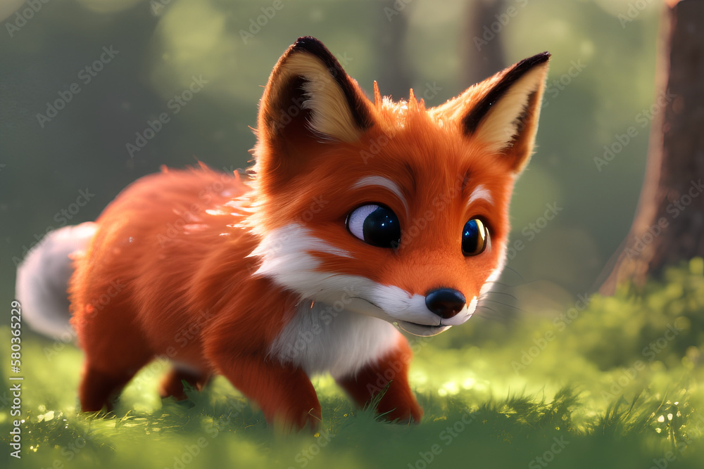 Obraz premium Fox cub