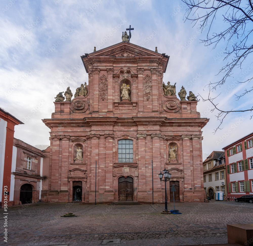 Jesuitenkirche (Jesuit Church) Facade - Heidelberg, Germany