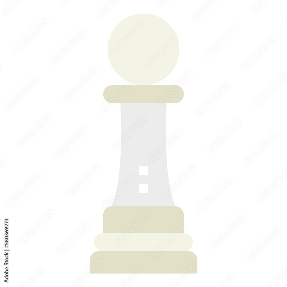 Pawn flat icon style Pawn flat icon style
