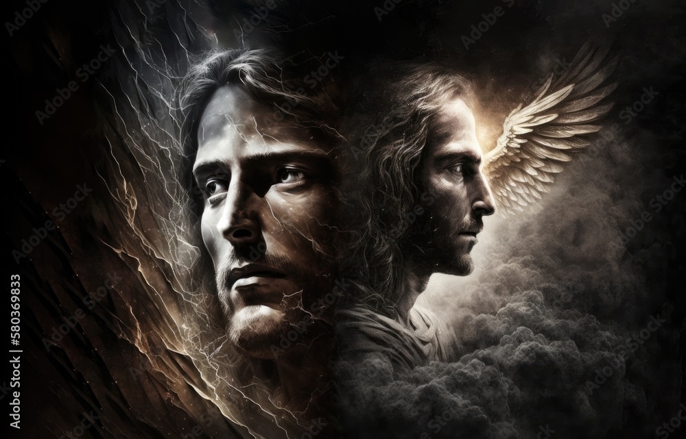 Jesus against the forces of evil good against evil the light against the darkness battle of Armageddon Jesus against the forces of evil good against evil the light against the darkness battle of Armageddon